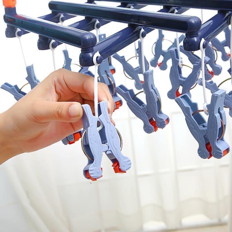 Móc Gấp Gọn Phơi Đồ Cho Em Bé - 29 Kẹp