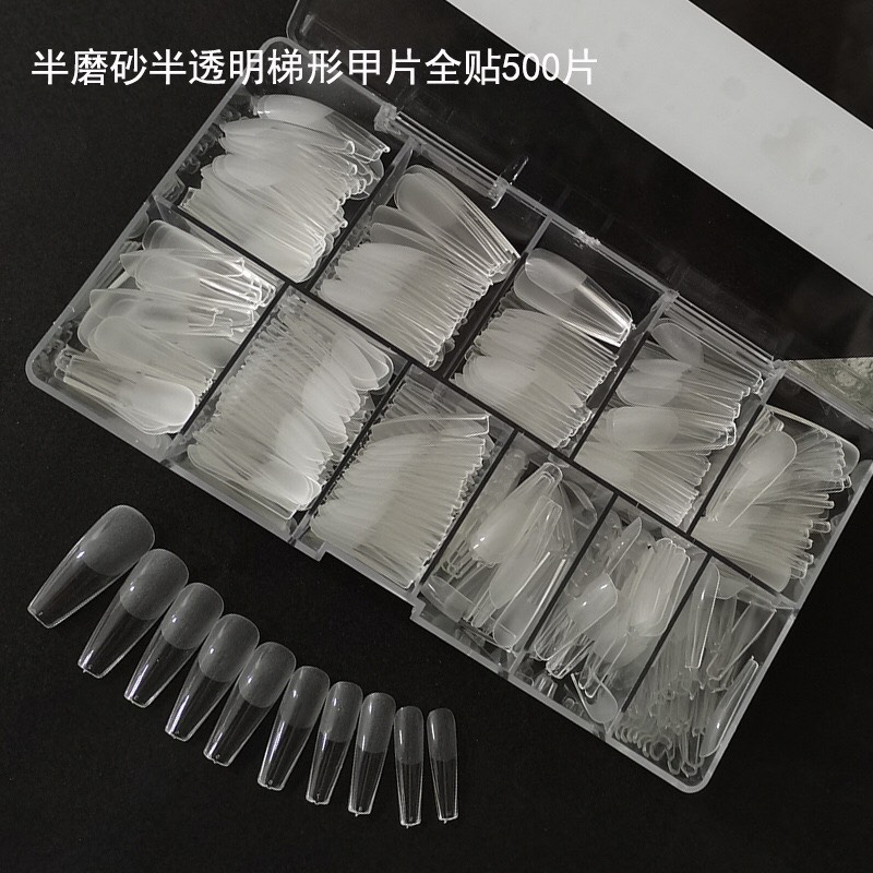 Móng úp tay HSM form thang nhám đục và trong