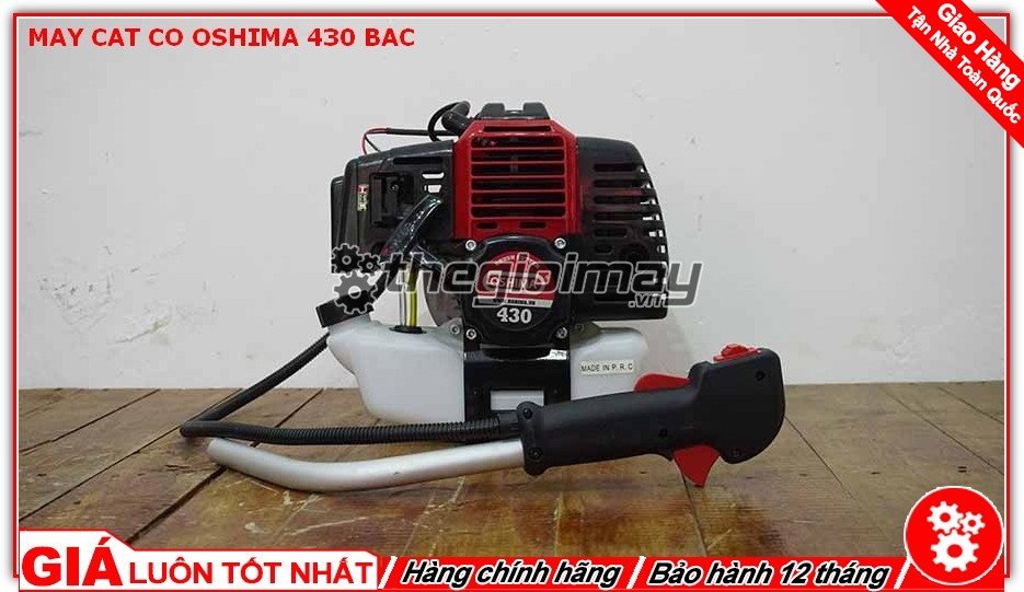 [HCM]Máy cắt cỏ 2 thì oshima 430 bạc