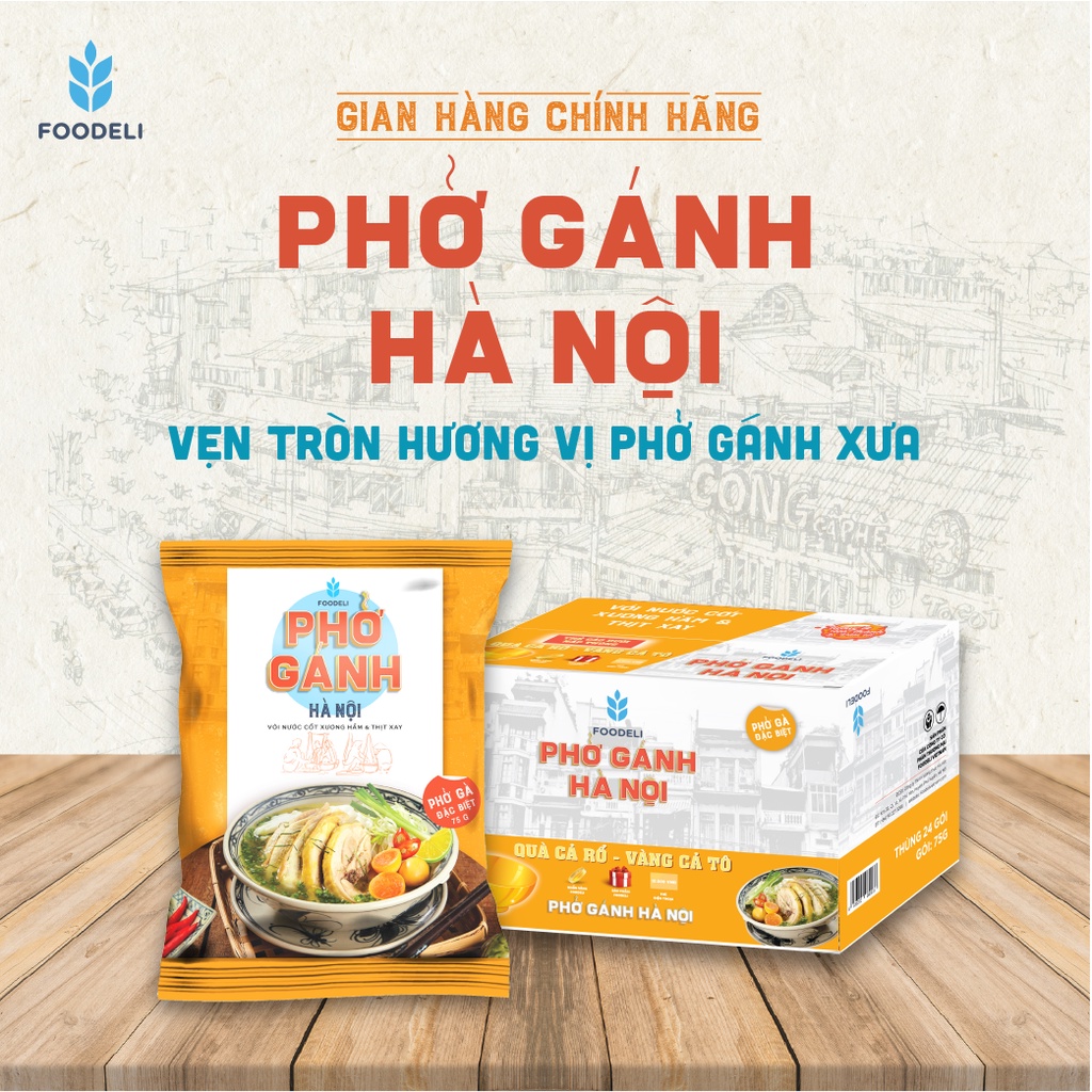 Phở gánh hà nội ăn liền - phở gà đặc biệt