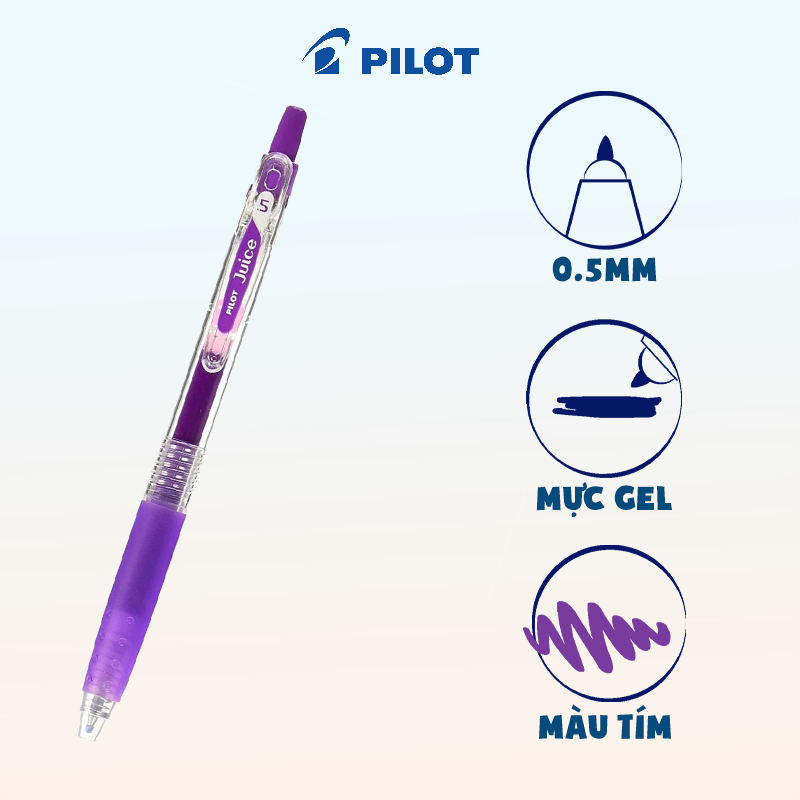 Bút Gel Pilot Juice mực xanh/ đỏ/ đen/ tím