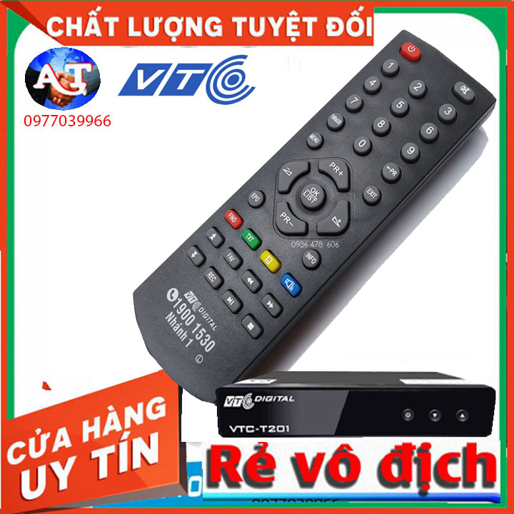 Remote Remote điều khiển đầu thu VTC kỹ thuật số KTS