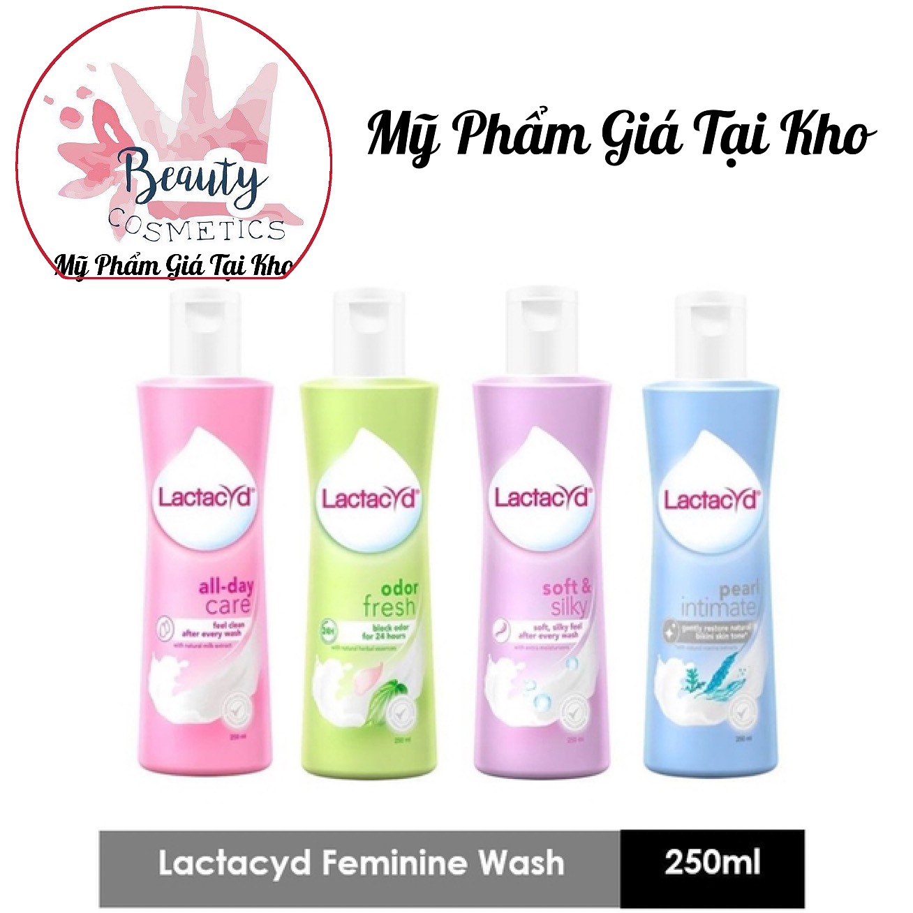 (Diện mạo mới) DDVS Phụ nữ Lactacyd (TÍM) Soft & Silky DƯỠNG ẨM 250ml