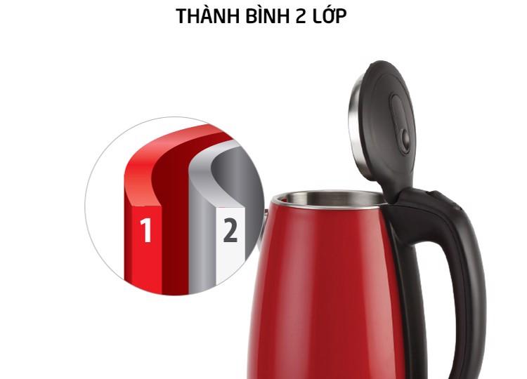 Bình Đun Siêu Tốc Lock&Lock EJK738 (1.7L)- Màu đỏ