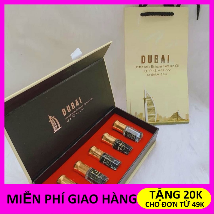 Set Tinh Dầu Nước Hoa Dubai Mini