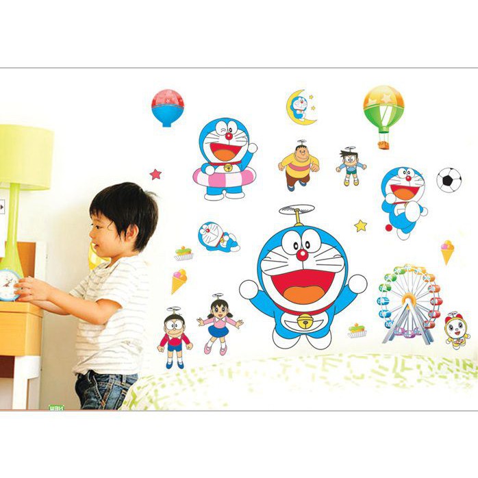 [HCM]Decal Dán Tường Doremon 2 - Stickers Doremon - Hình Dán Doremon Tại Hcm