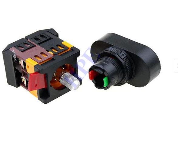 Nút nhấn ON-OFF phi 22 có đèn - APBB22