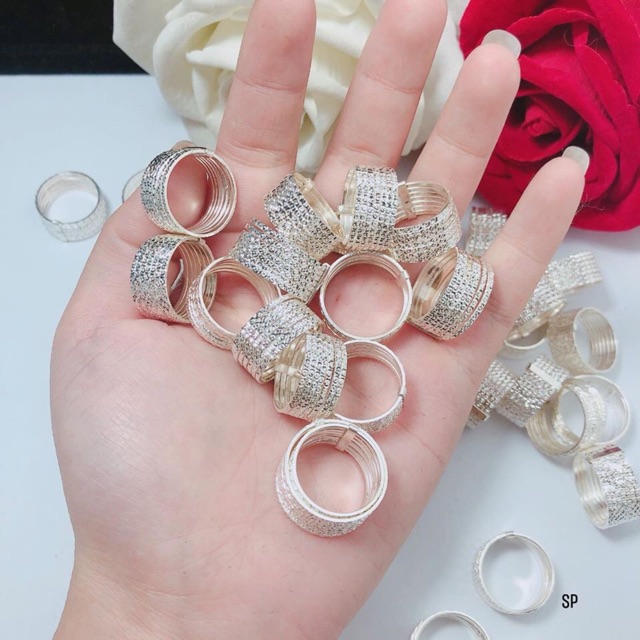 Nhẫn tuần nữ chuẩn bạc ta sáng đẹp - THJ SILVER