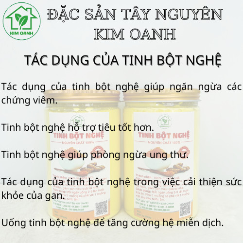 Tinh Bột Nghệ Nguyên Chất - Hộp 500gr