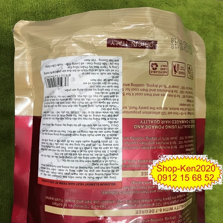Duỗi ép uốn tóc 5C Colagel 1000ml x2 (A-B) (1-2)