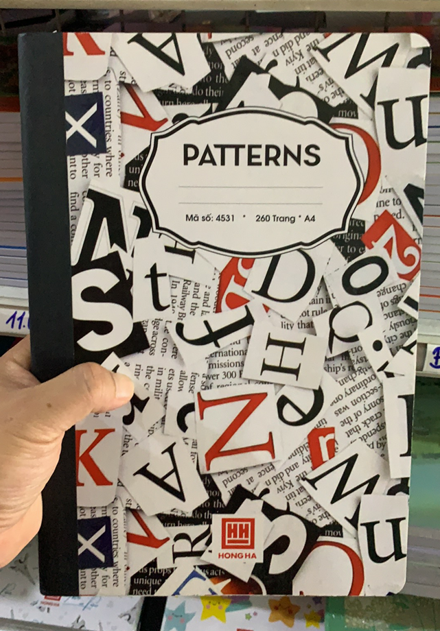 Sổ Ghi Chép Hồng Hà Patterns A4 (260 Trang) 4531