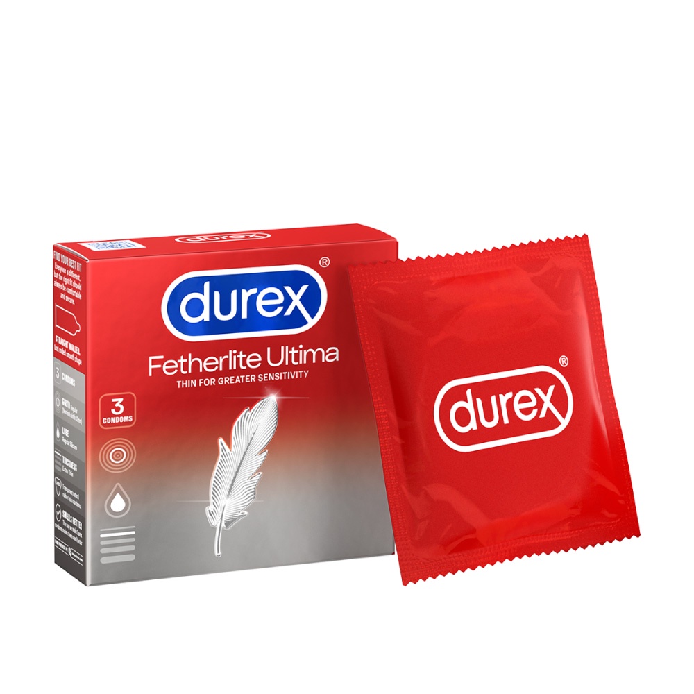 Bao cao su Durex Fetherlite Ultima 3 bao - Siêu mỏng , size 52mm cỡ vừa
