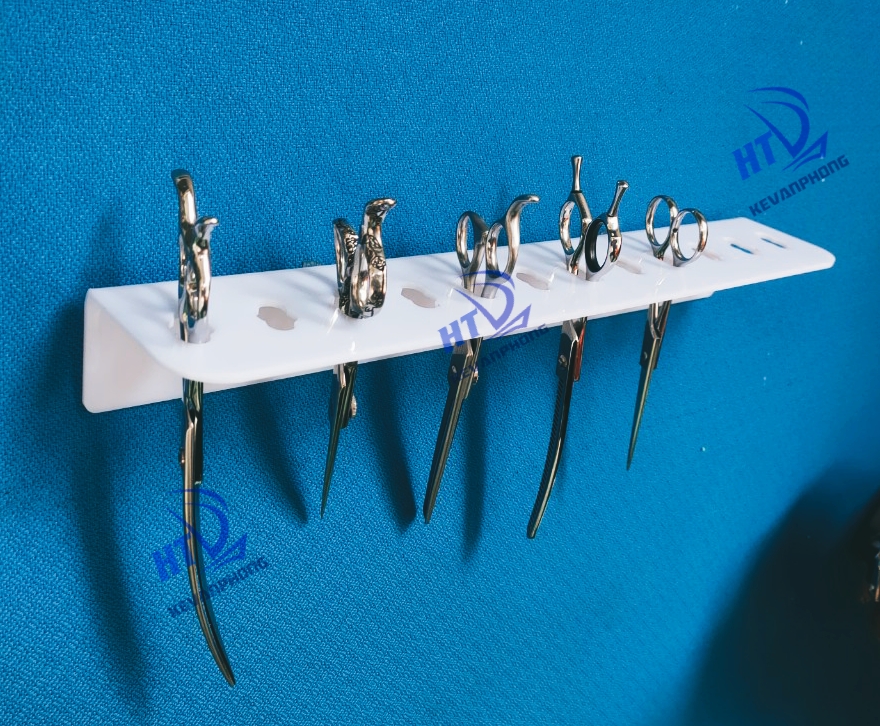 Kệ để kéo cắt tóc bằng mica