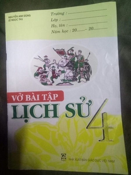 VỞ BÀI TẬP LỊCH SỬ LỚP 4