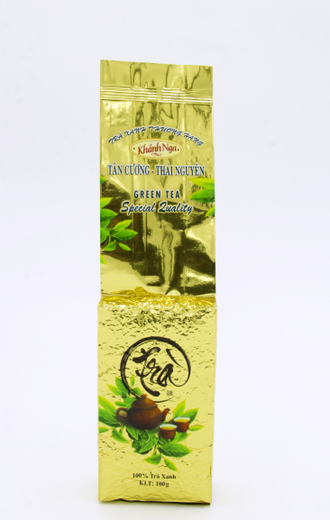 Trà xanh tân cương thượng hạng khánh nga 100gram- túi vàng