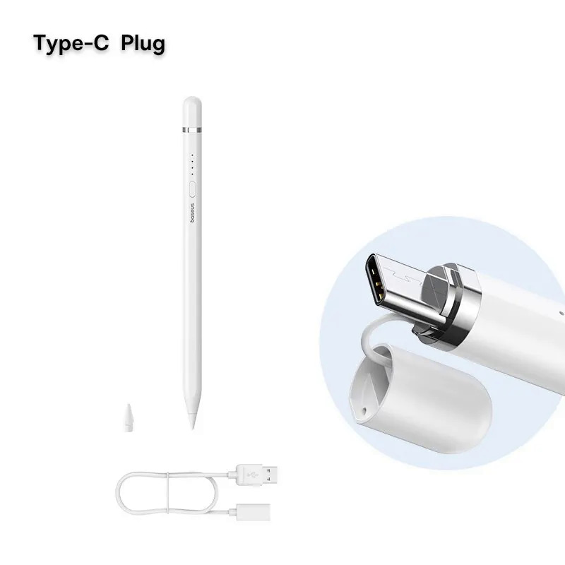 Baseus từ stylus gen 2 plug-type cảm ứng bút đầy đủ màn hình palm từ chối nghiêng điều khiển bút cho apple bút chì pro