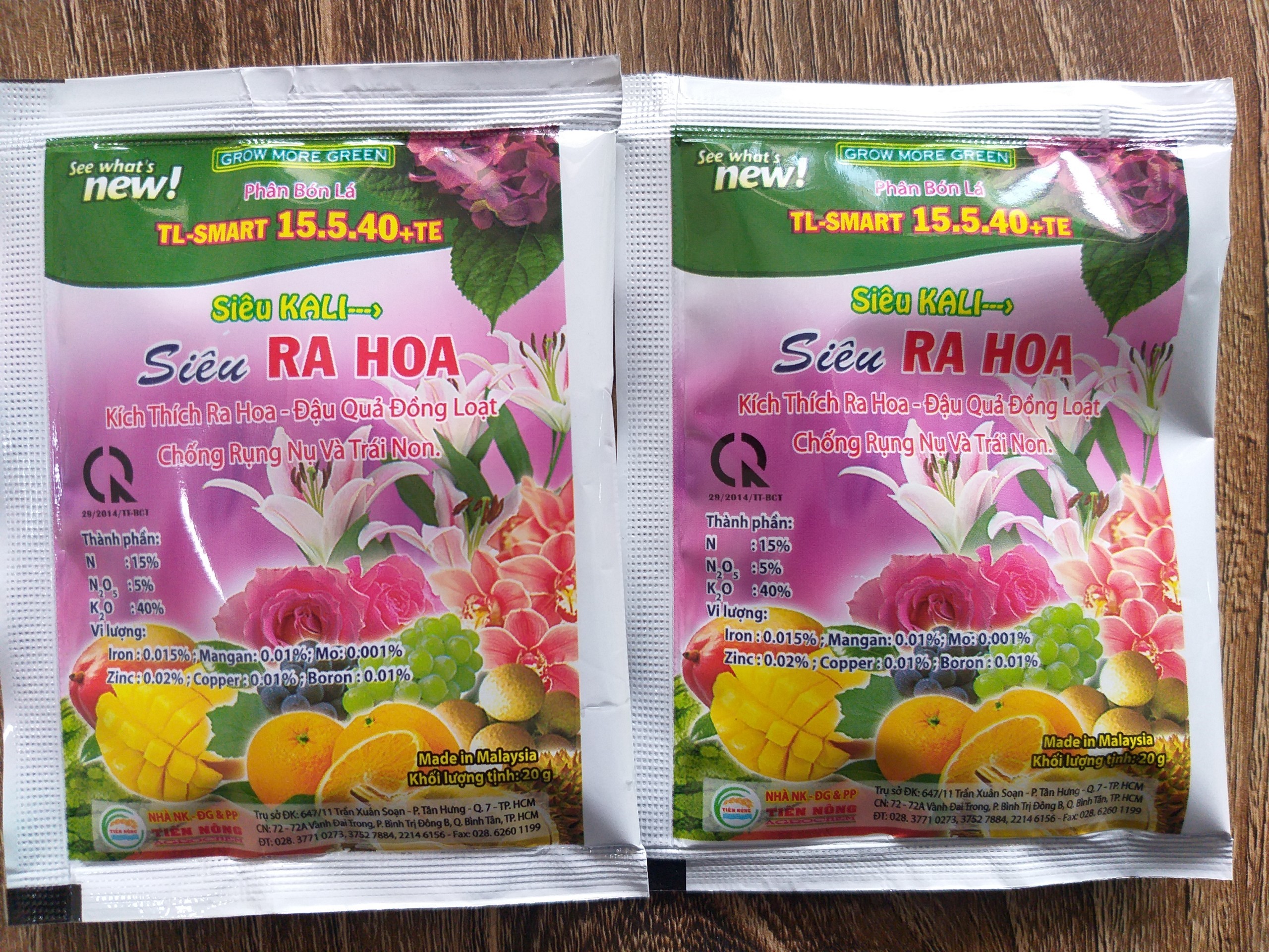 Phân bón lá Siêu ra hoa - 20gr - sieurahoa