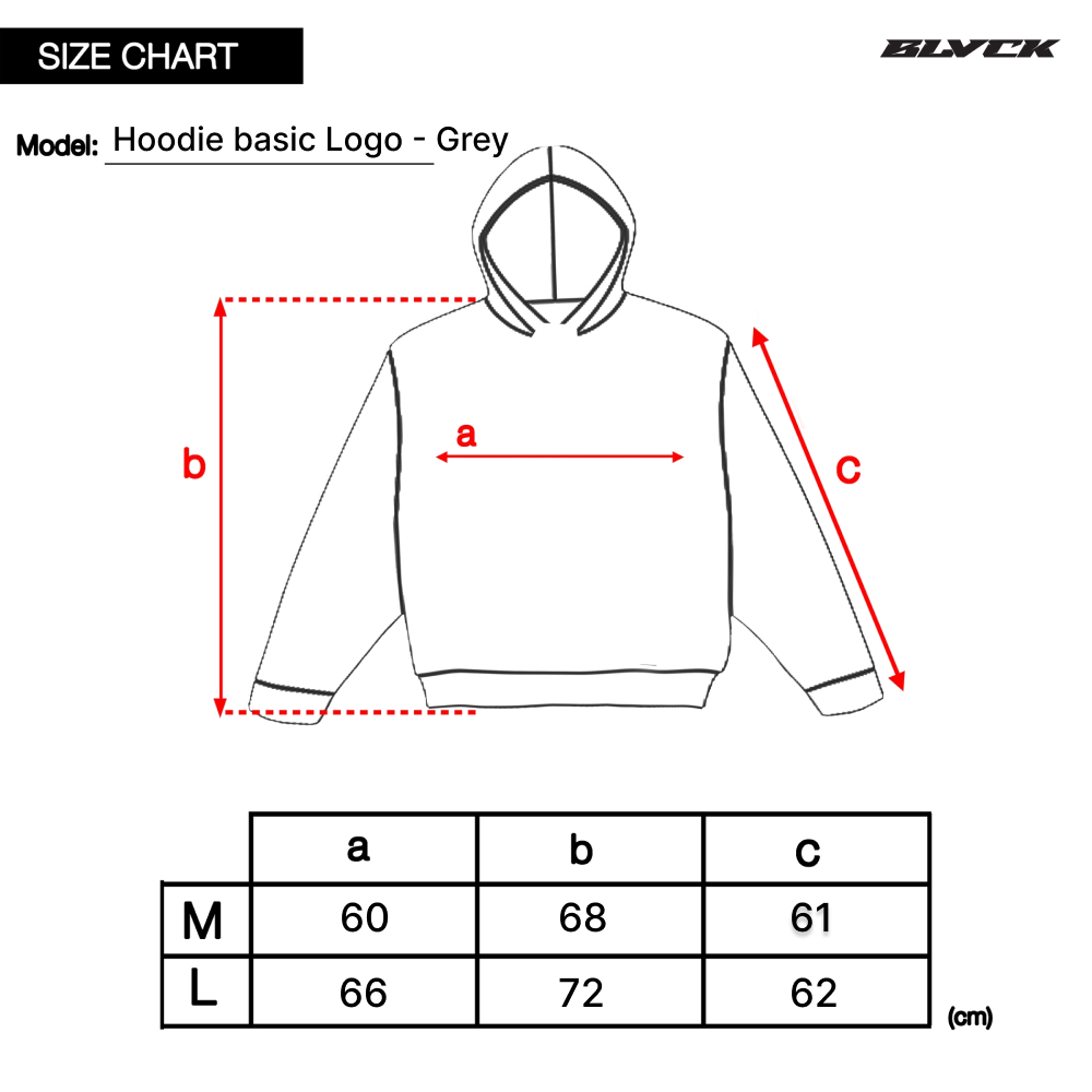 Áo Khoác hoodie in Logo Basic Grey - BLACKORP - Unisex