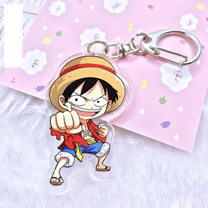 Móc khóa Luffy trong Onepiece mica 2 mặt