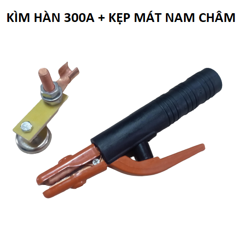 Bộ kìm hàn 300A và kẹp mát nam châm