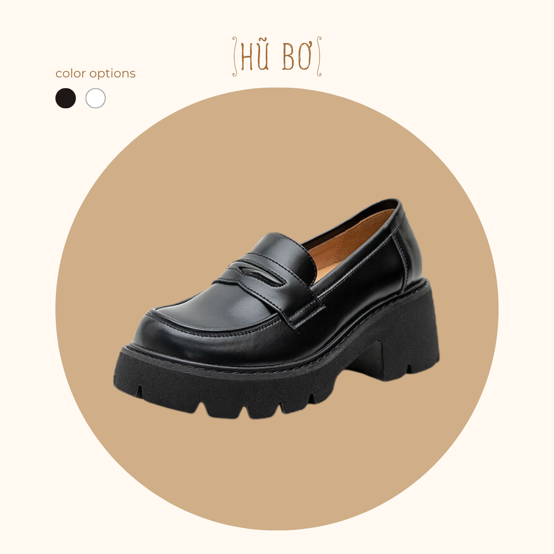 Platform Joshi loafer - Giày da bò nữ (Genuine Leather)