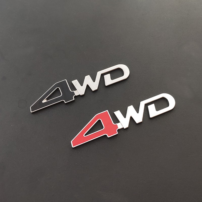 Tem 4WD Dán Trang Trí Đuôi Xe Ô Tô