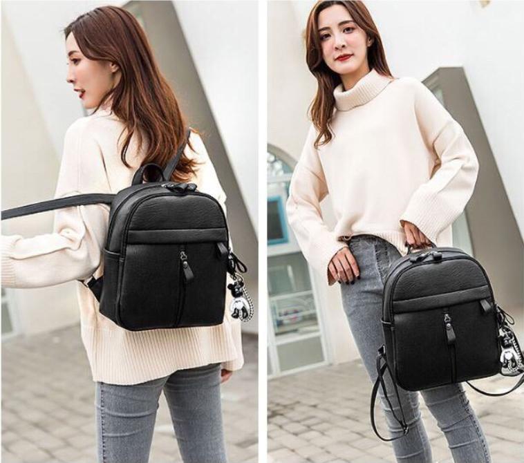 Ba lô Da nữ thời trang BL958 - Tặng móc gấu