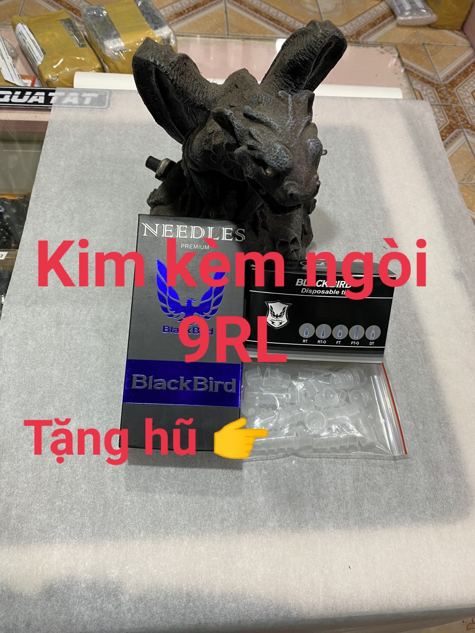 🎁[ QUÀ TẶNG KÈM ] 50 kim xăm và ngòi 9RL chạy khung