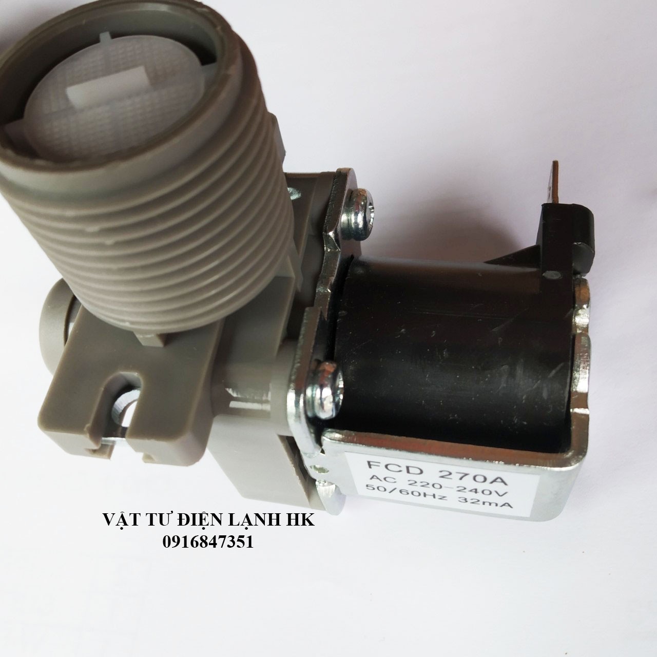 Van cấp nước máy giặt đơn đa năng - van nước điện từ MG 90B 270A