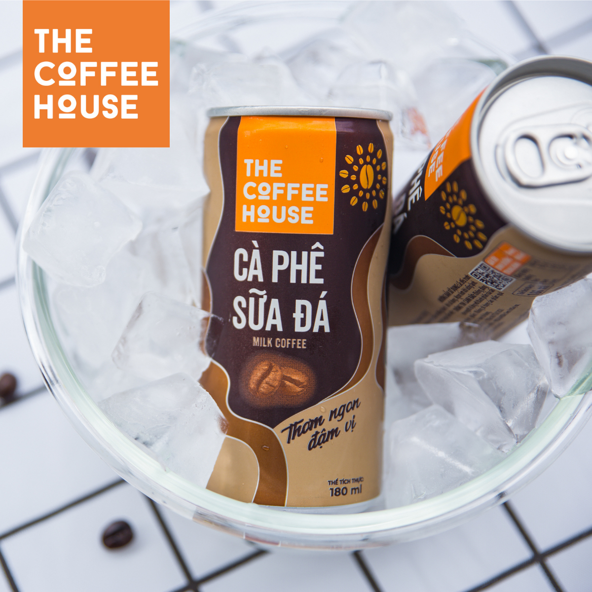 The Coffee House cà phê sữa đá lon (Thùng 24 lon, 180ml/lon)