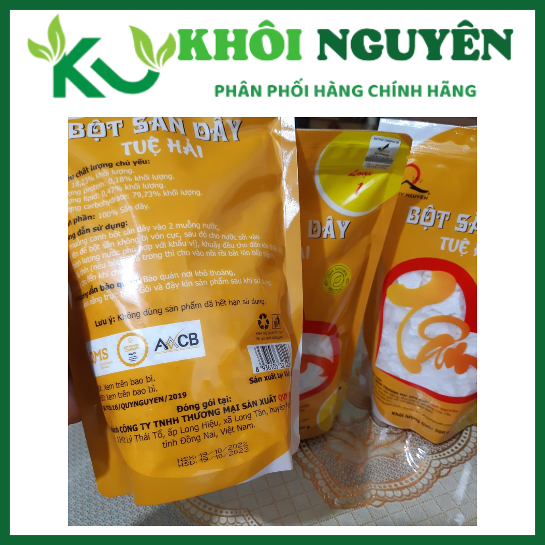 Bột sắn dây Quy Nguyên gói 500g (loại 1) Bột sắn dây Thầy Tuệ hải