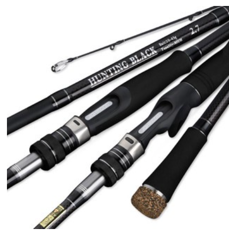 Cần câu lure bạo lực hunting black 2 ngọn m/mh siêu trâu bò