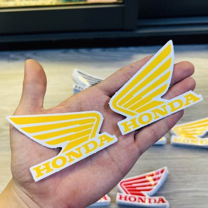 Tem Sticker Cặp Cánh Chim Honda Dán Trang Trí Xe Máy