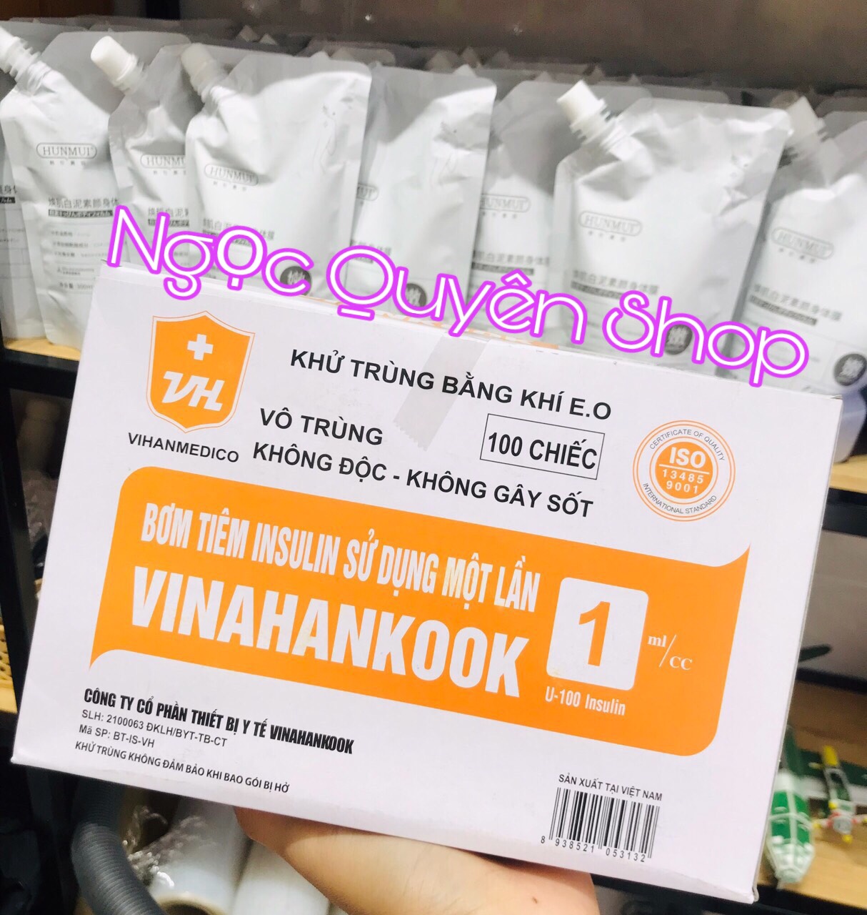 Bơm tiêm tiểu đường 1ml Vinahankook Việt Nam