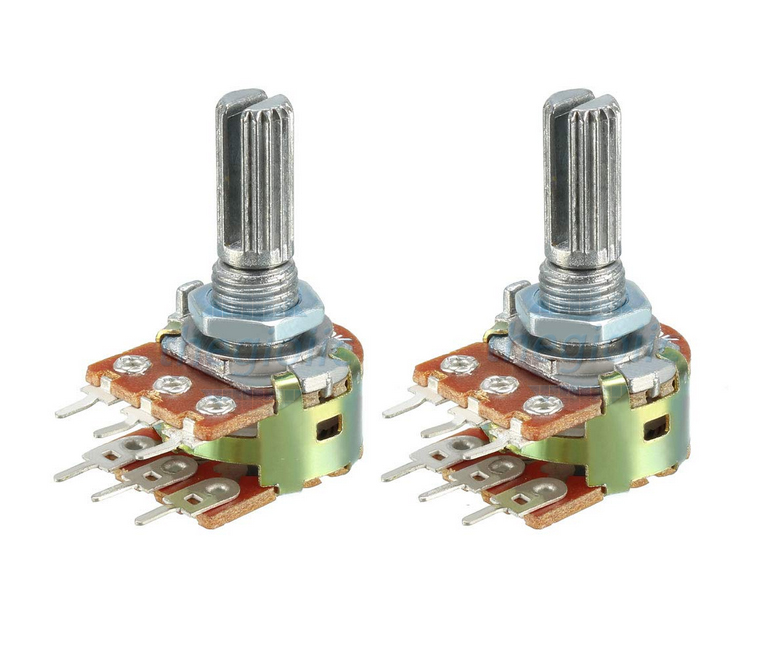 Chiết áp bi đôi 100k ohm kép b100k