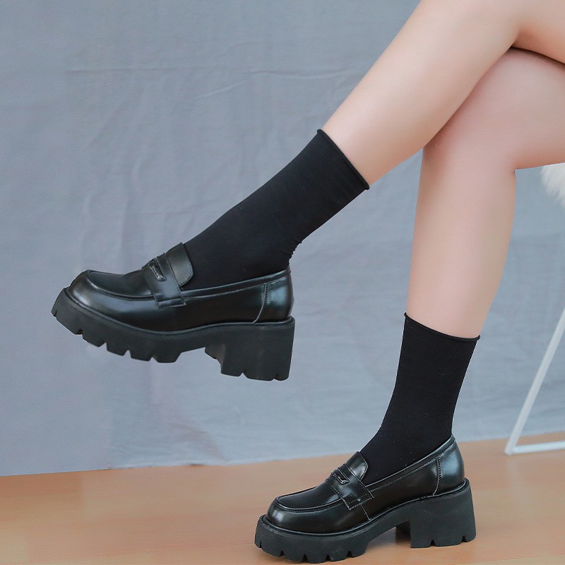 Platform Joshi loafer - Giày da bò nữ (Genuine Leather)