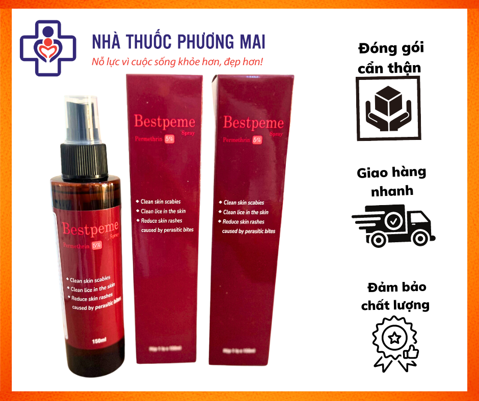 Dung dịch xịt ghẻ Bestpeme Spray 150ml