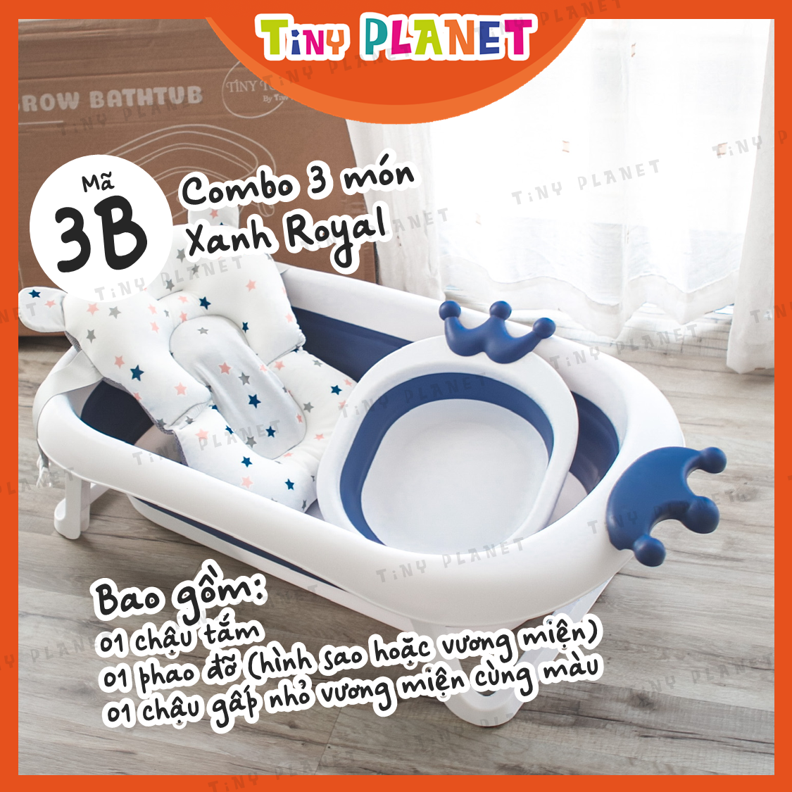 Tiny Planet Foldable Collapsible Bathtub for babies up to 5 years old
