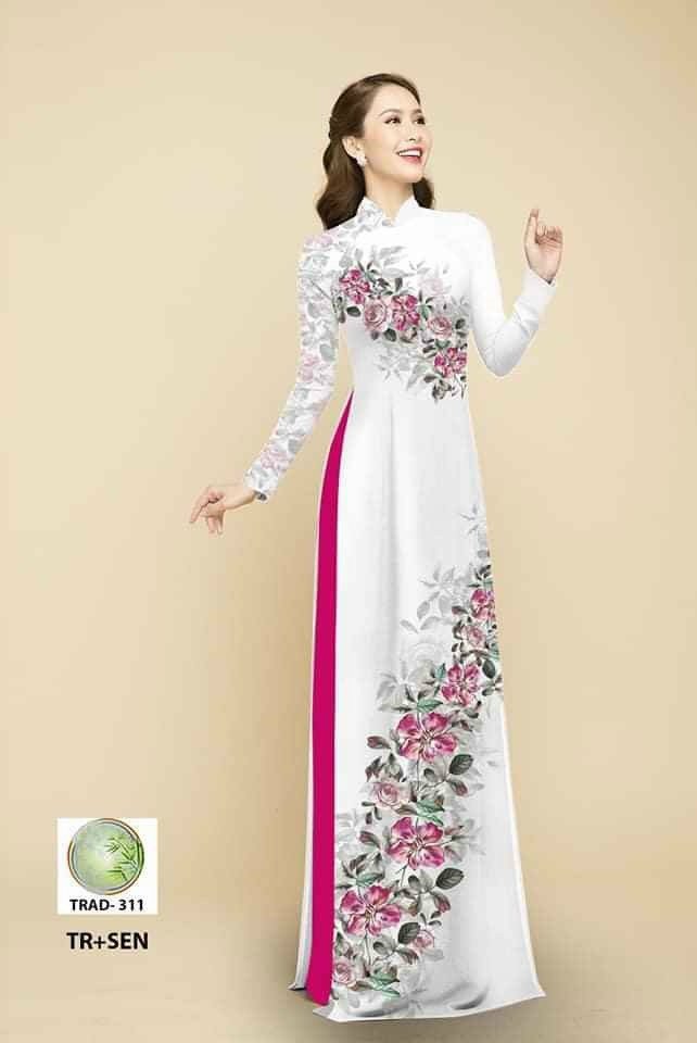 Áo Dài Truyền Thống Cả Bộ: Ad12-T4