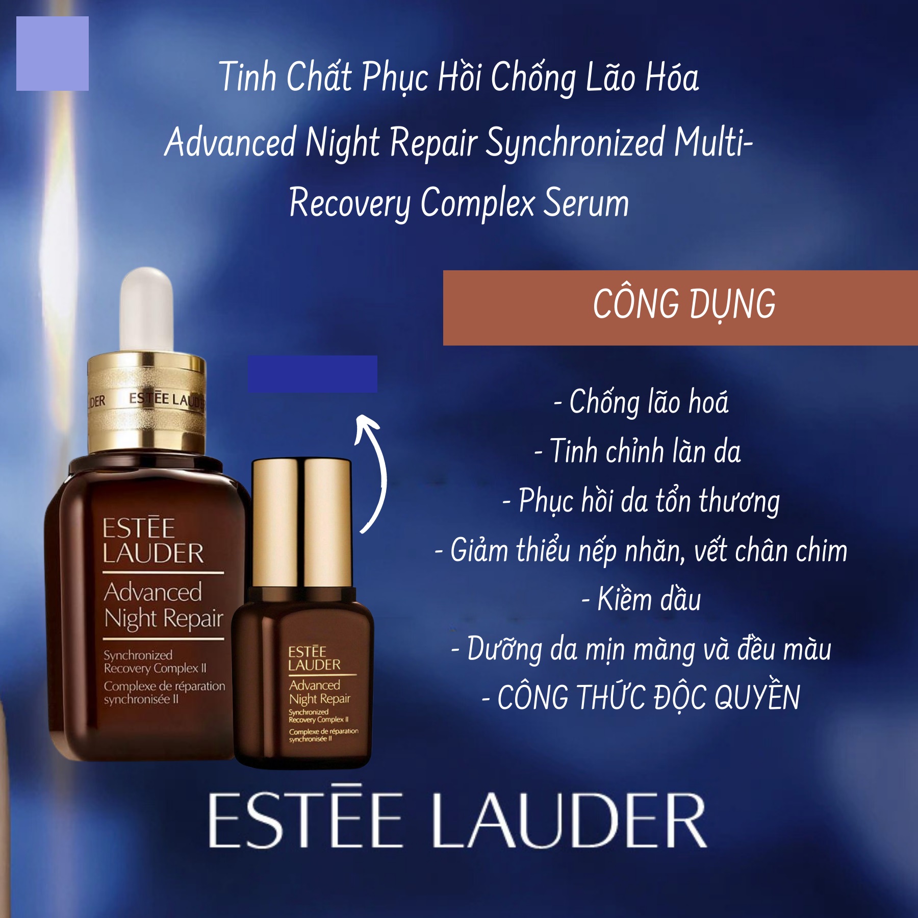 Tinh chất Estee Lauder Advanced Night Repair Synchronized Multi-Recovery Complex phục hồi da chống lão hoá 15ml - DuocmyphamDrAn