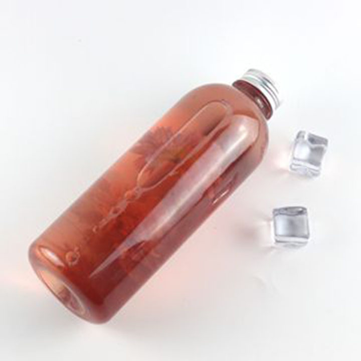Bình thủy tinh đựng nước PONGDANG nắp nhôm cao cấp 1000ml / chai thủy tinh tròn 1 lít nắp nhôm