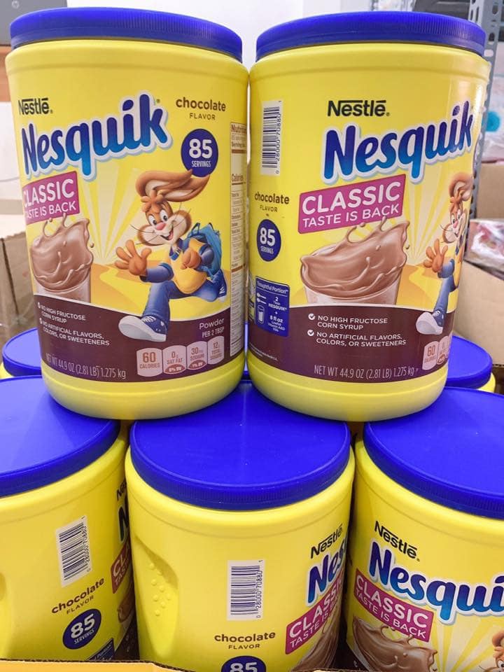 Bột Cacao Nestle Nesquik Chocolate 1.275kg (mẫu mới)
