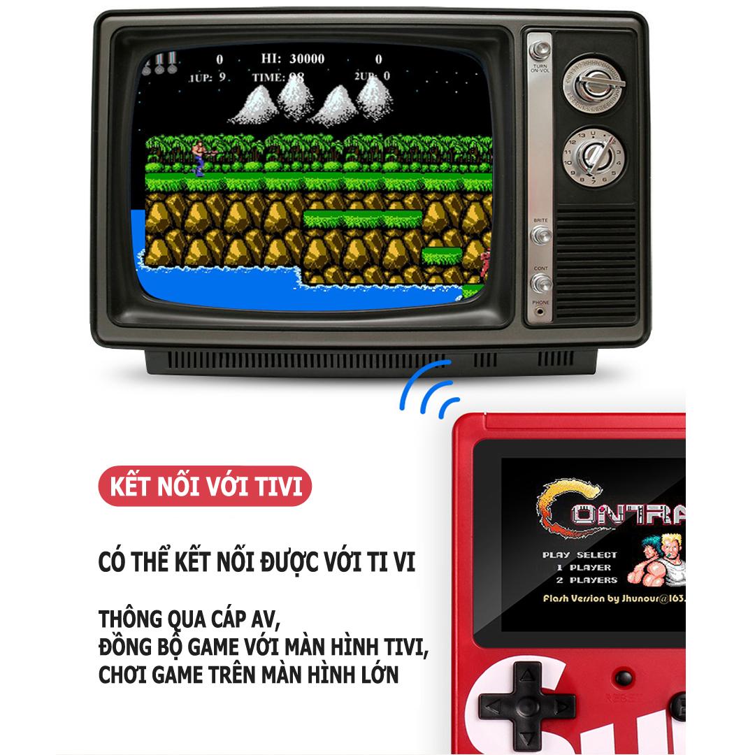 MÁY CHƠI GAME 4 NÚT CẦM TAY SUP GAME BOX 400 IN 1 PLUS