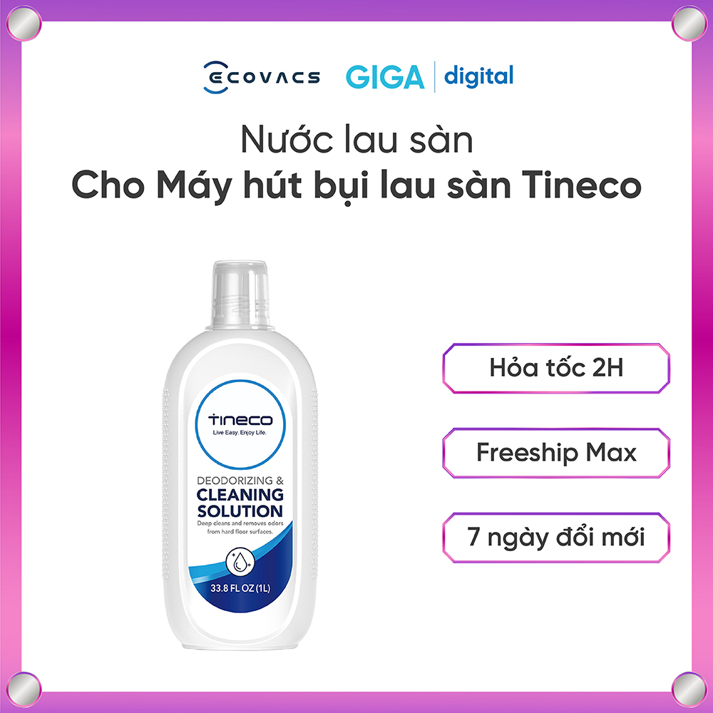 Nước lau sàn chuyên dụng cho máy hút bụi lau sàn Tineco | Nước lau sàn Tineco 1L chính hãng