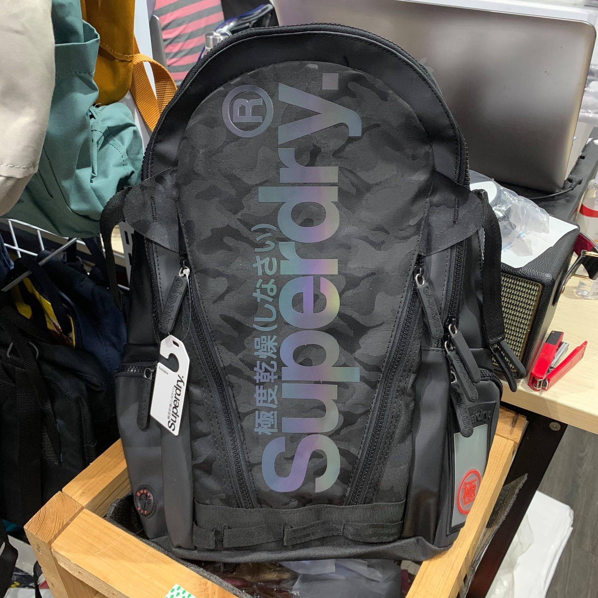 superdry camo reflective tarp rucksack