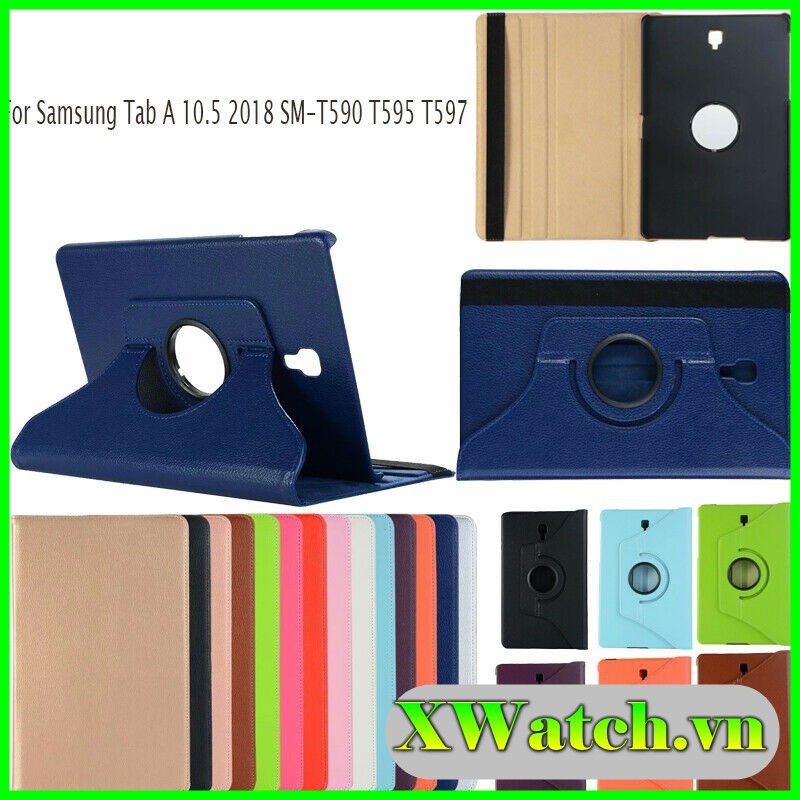 Tặng bút cảm ứng _ bao da xoay samsung galaxy tab a 10.5 2018 t590 t595