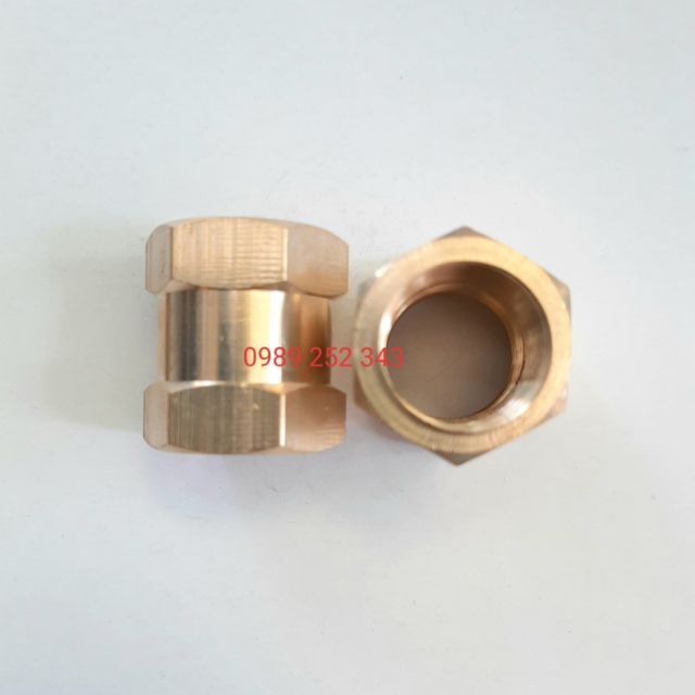 Nối MS 17mm 2 đầu ren trong 17mm