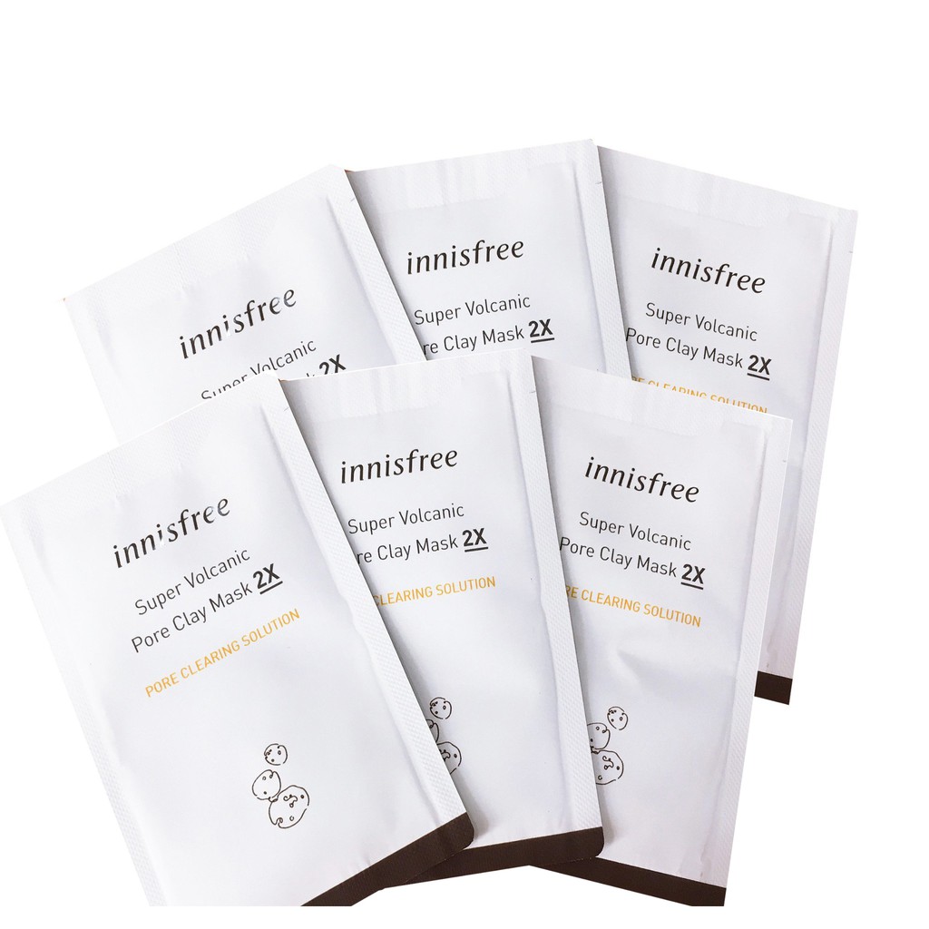 Mặt nạ đất sét Super Volcanic Pore Clay Mask 2X Innisfree