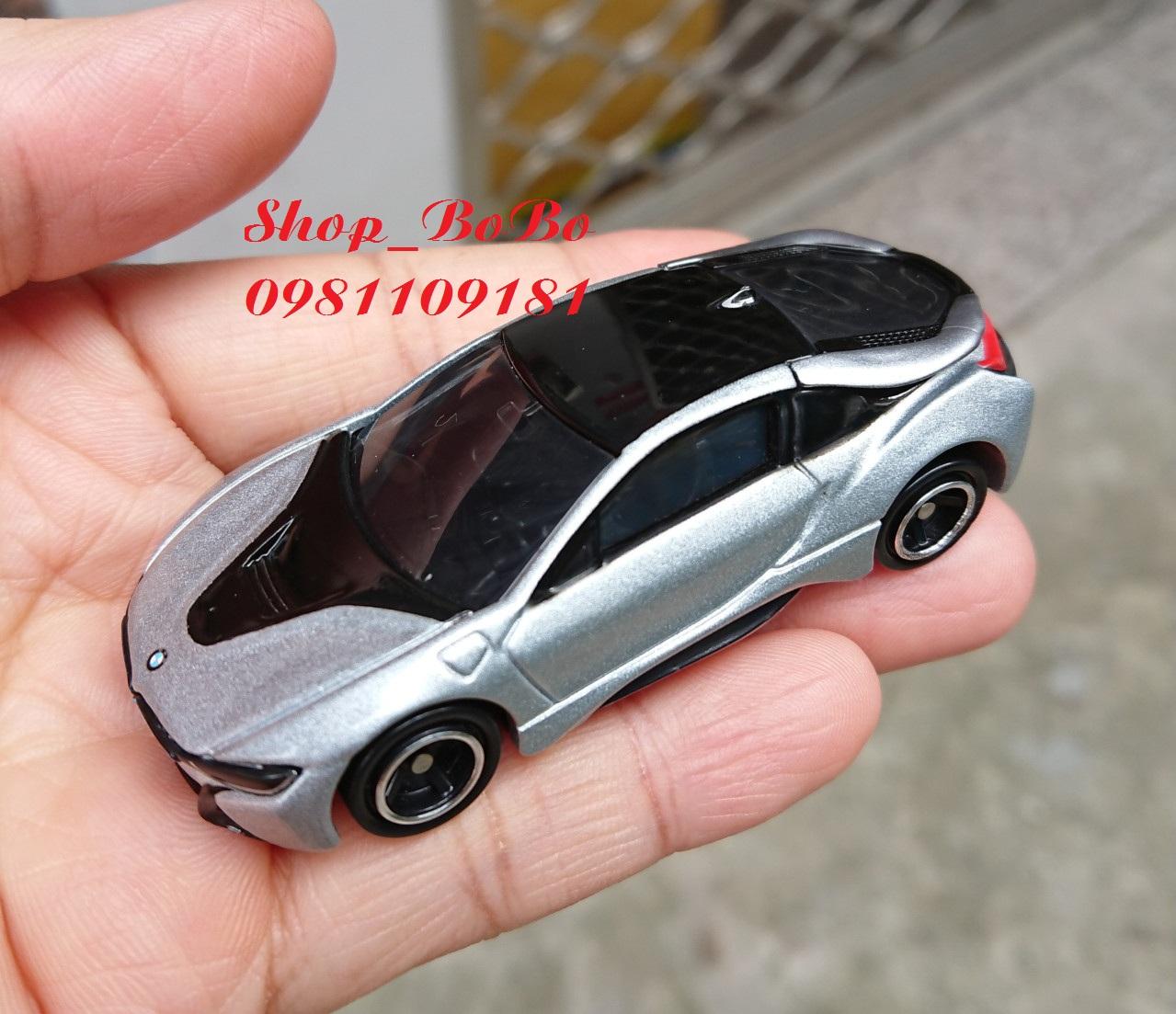 Thanh lý xe mô hình Tomica do bị rộp sơn - Xe BMW i8 màu bạc