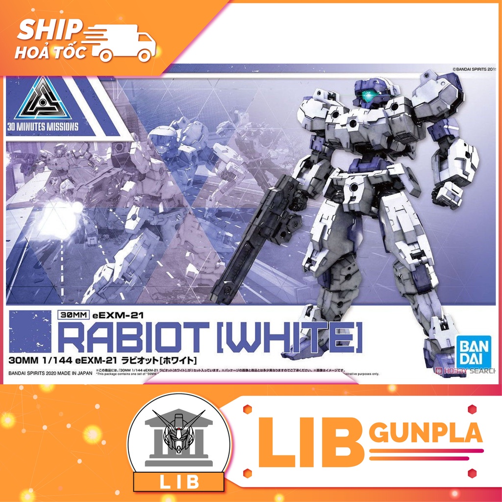 Mô hình lắp ráp bandai 30mm eexm-21 rabiot - white